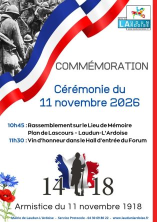 Cérémonie du 11/11/2026