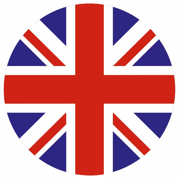 sticker drapeau anglais rond