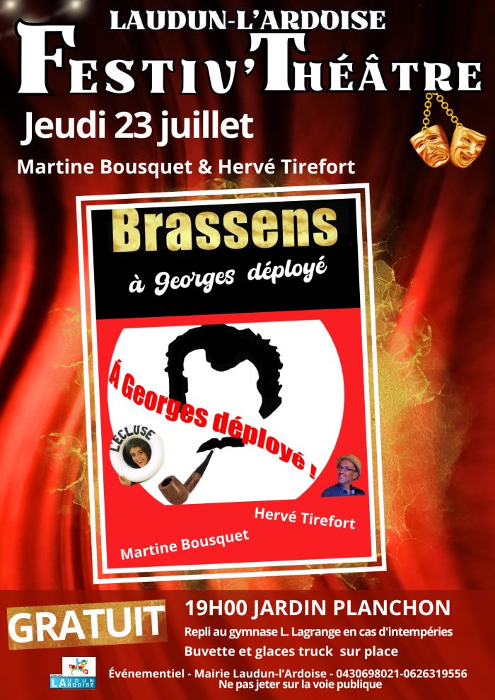 Festiv'Théâtre Brassens à Georges déployé