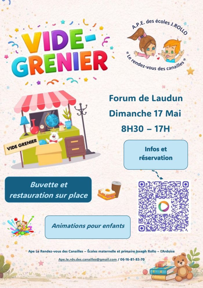 VIDE GRENIER APE Le RDV des canailles
