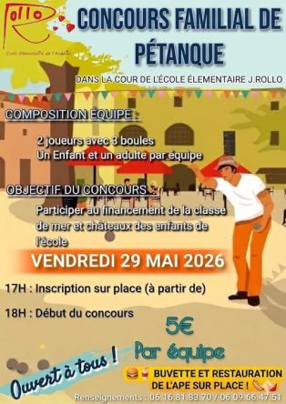 APE ROLLO : Pétanque en famille