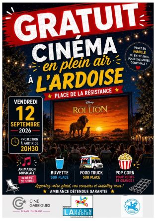 Ciné PLEIN AIR L'ARDOISE