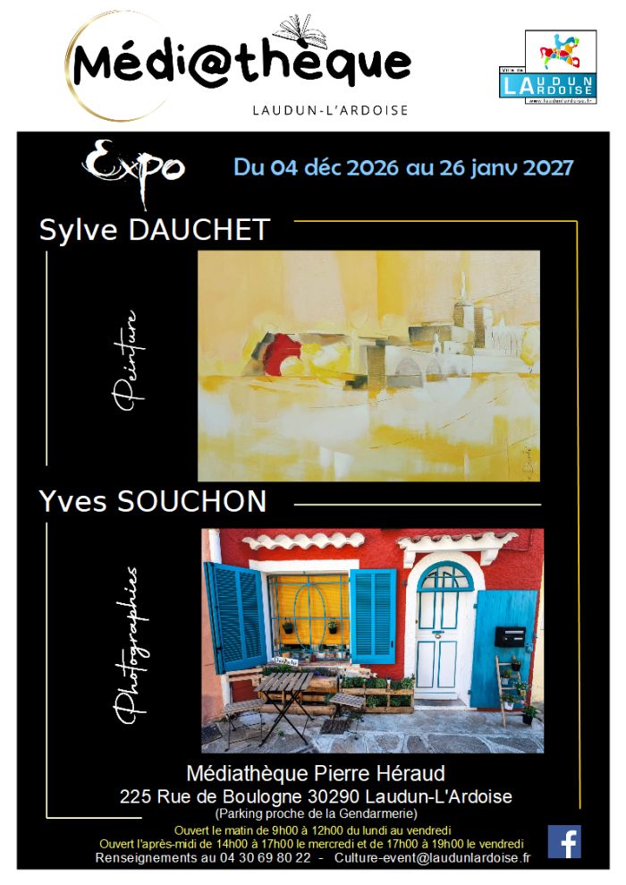 Vernissage 04/12 Exposition jusqu'au 26/01/27