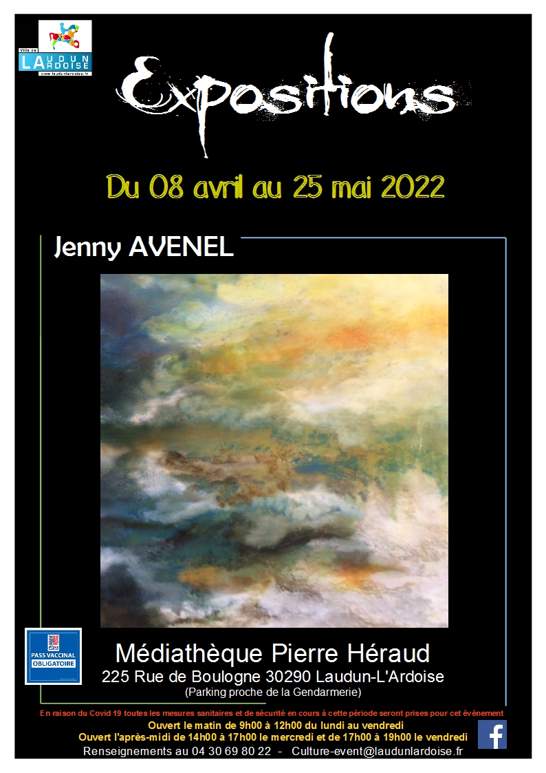 Affiche expo jenny Avenel avril mai 2022