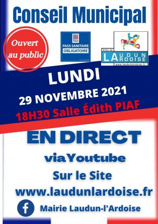 Conseil Municipal en direct