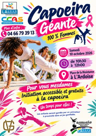 CAPOEIRA GÉANTE - OCTOBRE ROSE