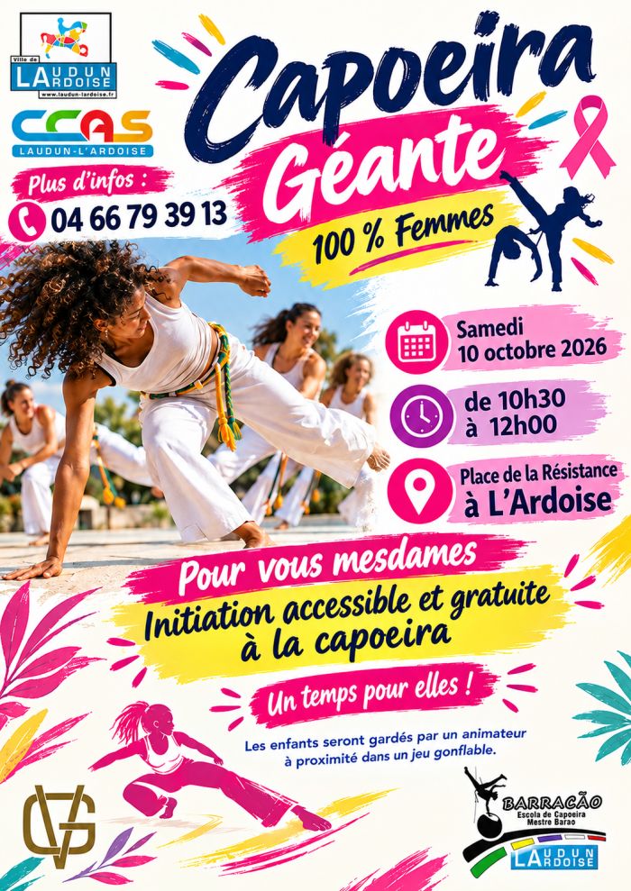 CAPOEIRA GÉANTE - OCTOBRE ROSE
