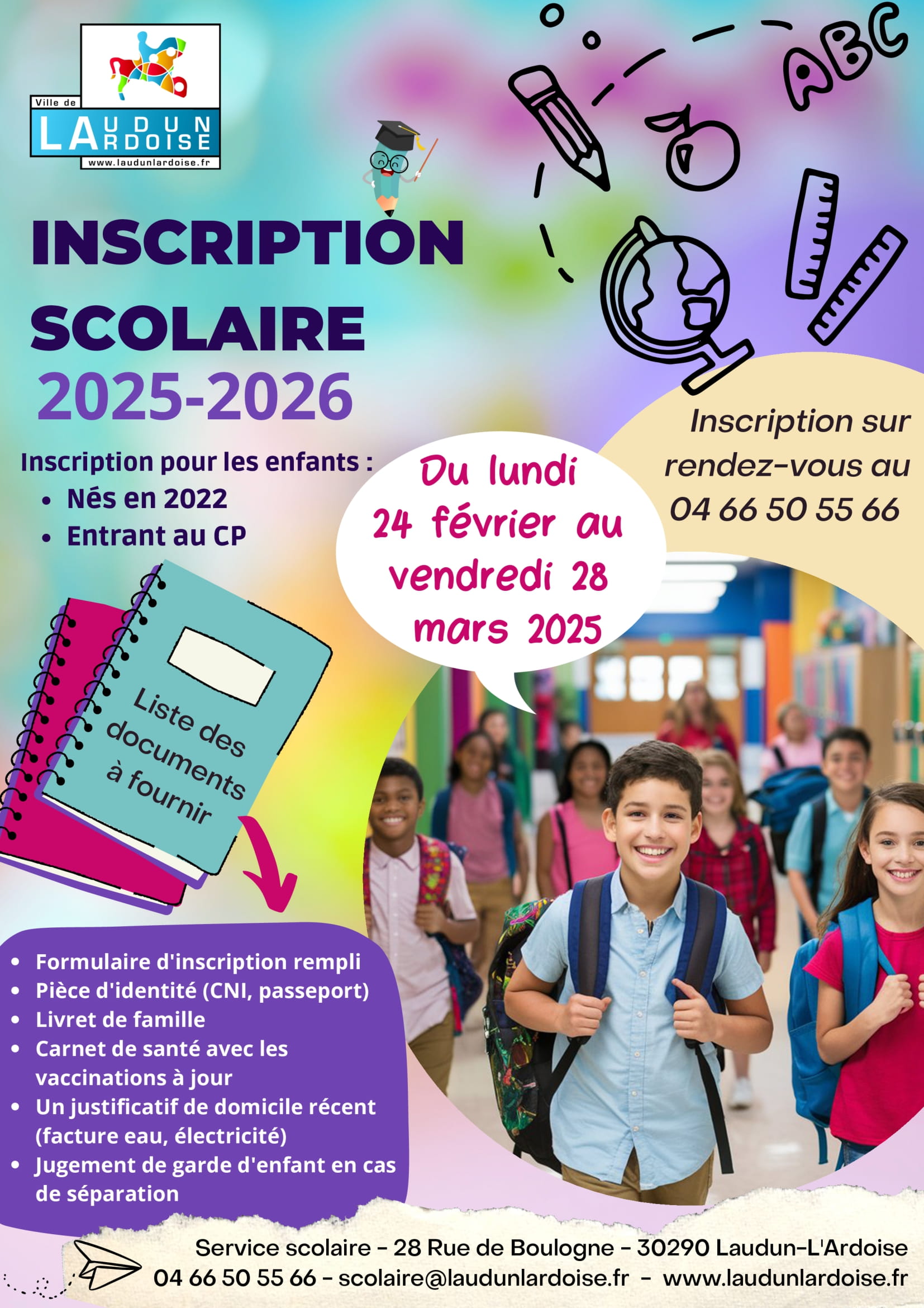 Inscription scolaire 2025 2026 1