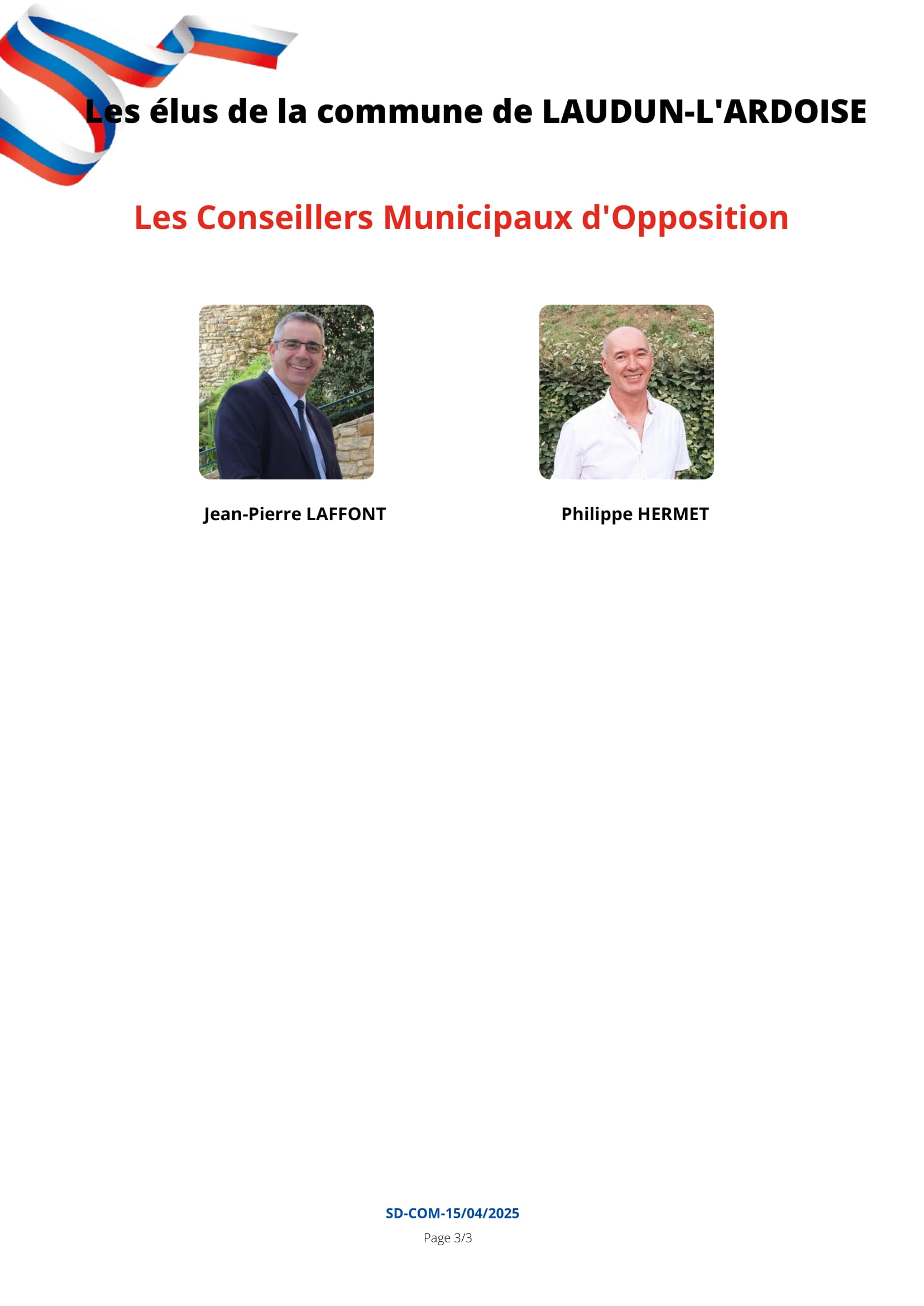 Les élus de la commune 4 3