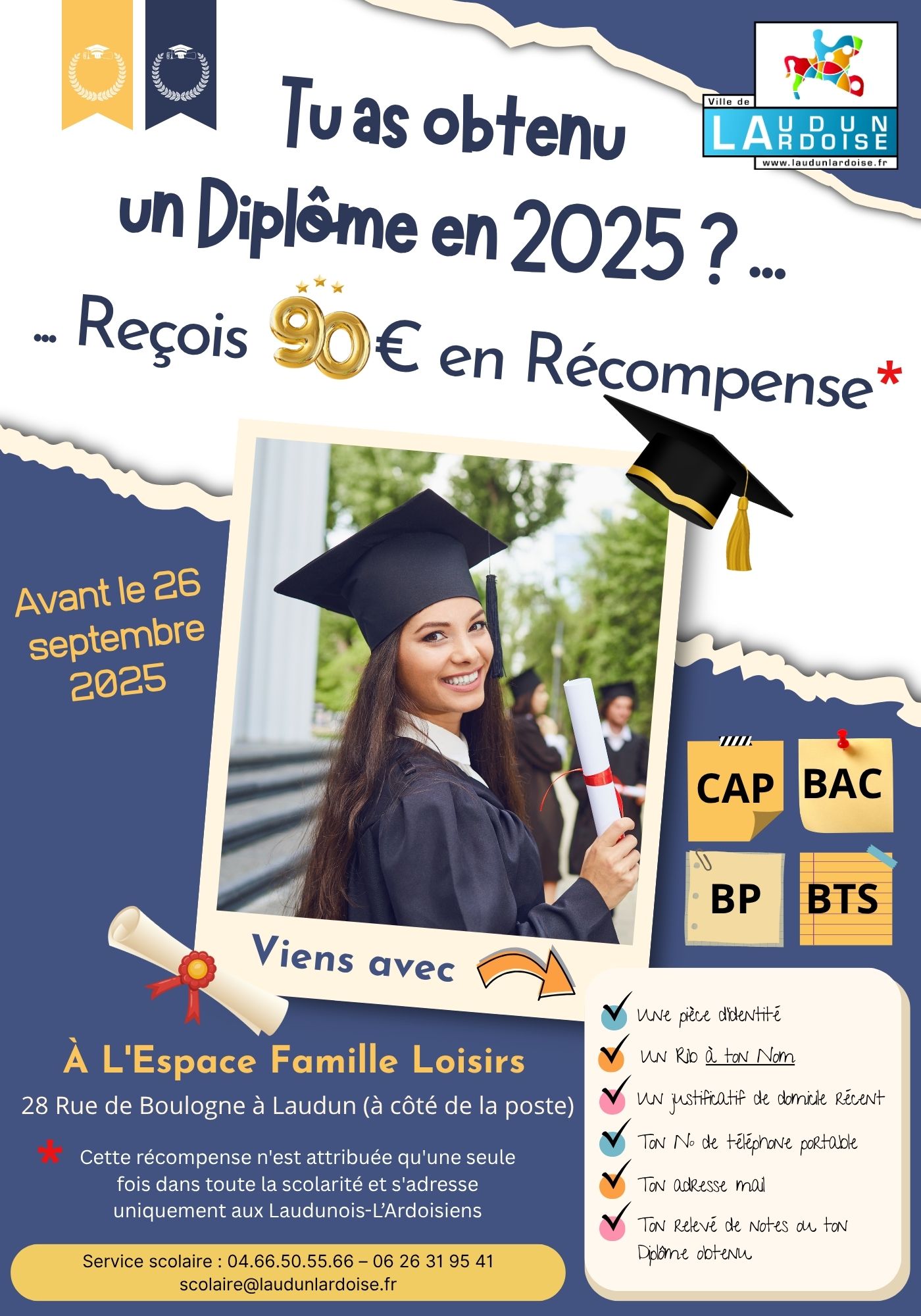 Récompense diplôme 2025 BAT