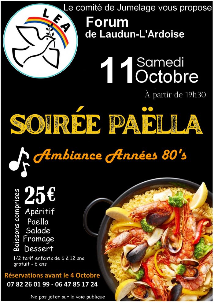 LEA : Soirée paëlla