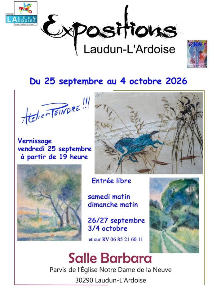 EXPOSITION "Atelier PEINDRE !!!"