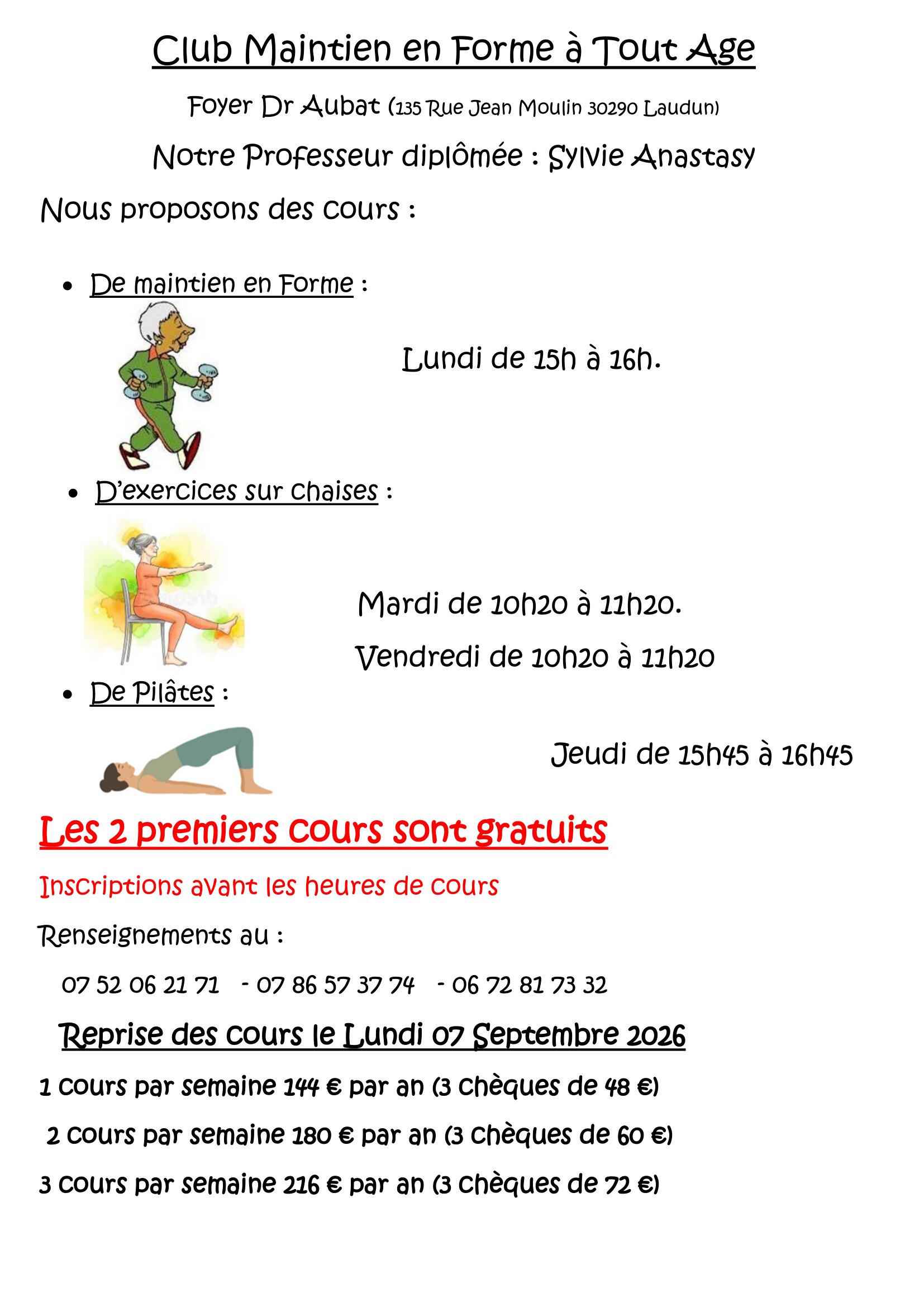 club maintien en forme Affiche 2026 20271 1