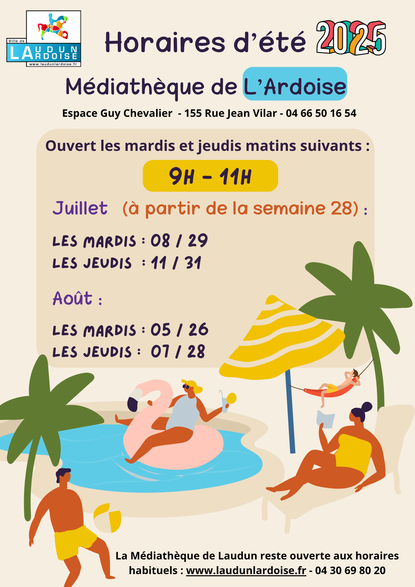 horaires Média Lardoise 2025
