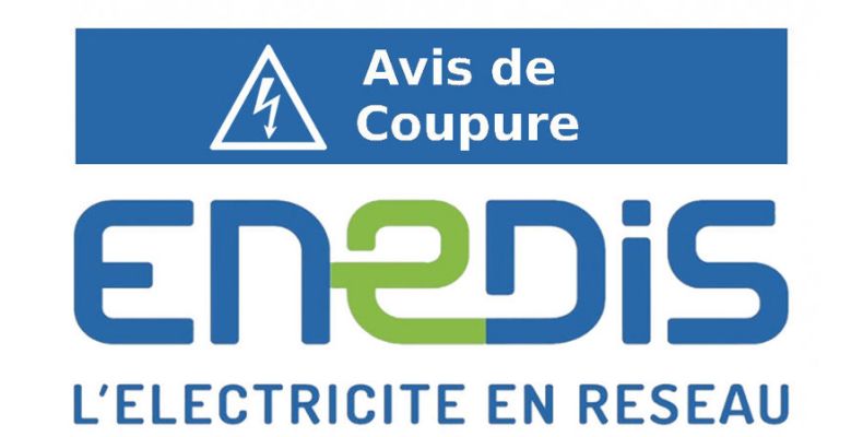 ENEDIS - AVIS DE COUPURE DE COURANT 22/09/25
